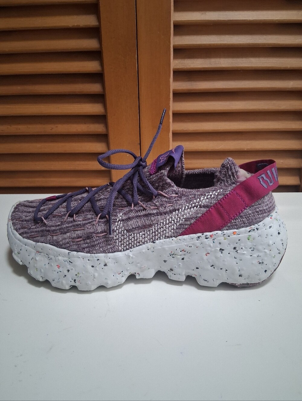 Nike Space Hippie 04 Cactus Flower Photon Dust Gravity Purple Sneakers Size 8